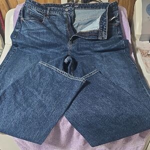 Old Navy Dark Blue Wide Leg Jeans